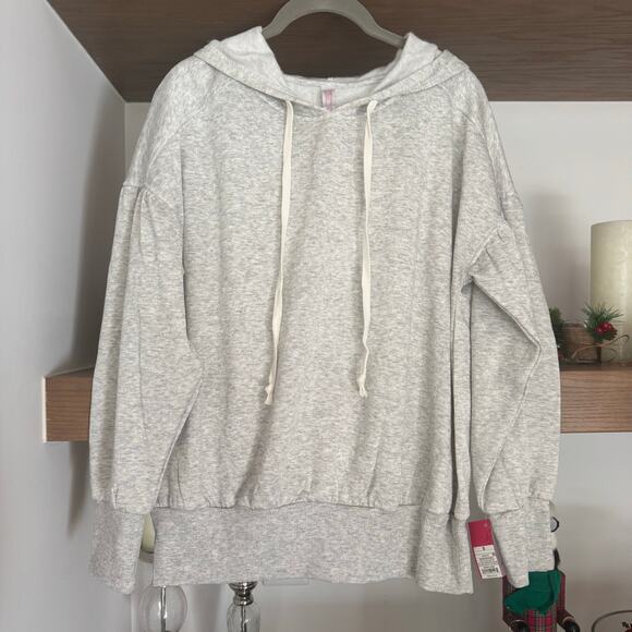 Xhilaration Sleepwear Hooded Sweatshirt in Heather Grey - Picture 1 of 5